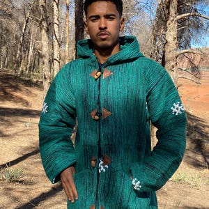 Berber Warm Jacket, Winter Jacket, Bohemian Style, Moroccan Jacket, Handmade Jacket, Vintage Hoodie, Soft Jacket, Cozy Djallaba,Cozy Jabador