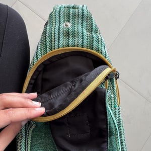 Sling Bag | Hemp Unisex Crossbody Bag | Eco friendly Himalayan image 9