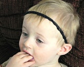 Moes Buttonhole Ultra-thin headband: quarter inch thin infinity headband for baby or woman (choose color)