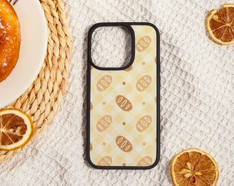 Watercolor Crossant Phone Case,Holiday Gift for iPhone,iPhone 17 16 16E 15 14 13 12,iPhone Air Pro Plus Mini SE,Personalized Phone Case