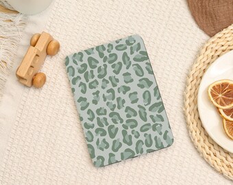 Green Leopard Print Kindle Cover,Kindle PaperWhite 12/11/10,Kindle 8/Colorsoft(2024),All New Kindle Paperwhite Cover,Personalized Gift