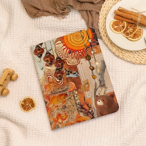 Boho Sun Goldfish Collage iPad Case,iPad Pro 2025 11/13",iPad Mini 7 Gen 8.3,iPad Pro 13/12.9/11,iPad 11/10th,iPad Cover with Pencil Holder