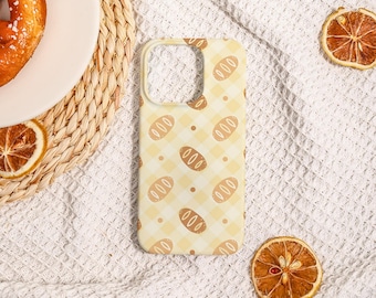 Watercolor Crossant Hard iPhone Case,Best Gift for iPhone,iPhone 17 16 16E 15 14 13,iPhone Air Pro Plus Mini SE,Personalized Phone Case,Gift