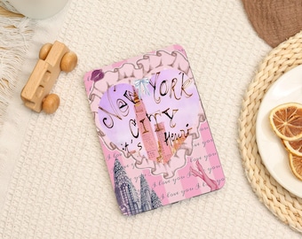 Pink New York Romance Kindle Case,Kindle PaperWhite 12/11,Kindle Colorsoft 2024,All New Kindle Paperwhite Case,Personalized Gift for Her