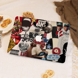 Hip Hop Collage MacBook Case for 2025 Mac Pro 14 M5,Mac Air 13/15 M4,MacBook M1 M2 M3 M4,Mac Pro 13/14/15/16  Laptop Cover,MacBook Ret Case
