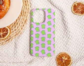 Cute Green Dinosaur Hard iPhone Case,Holiday Gift for iPhone,iPhone 17 16 16E 15 14 13,iPhone Air Pro Plus Mini SE,Personalized Phone Cover