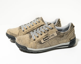 Unisex Canvas Sneakers: Recycled Truck Canvas