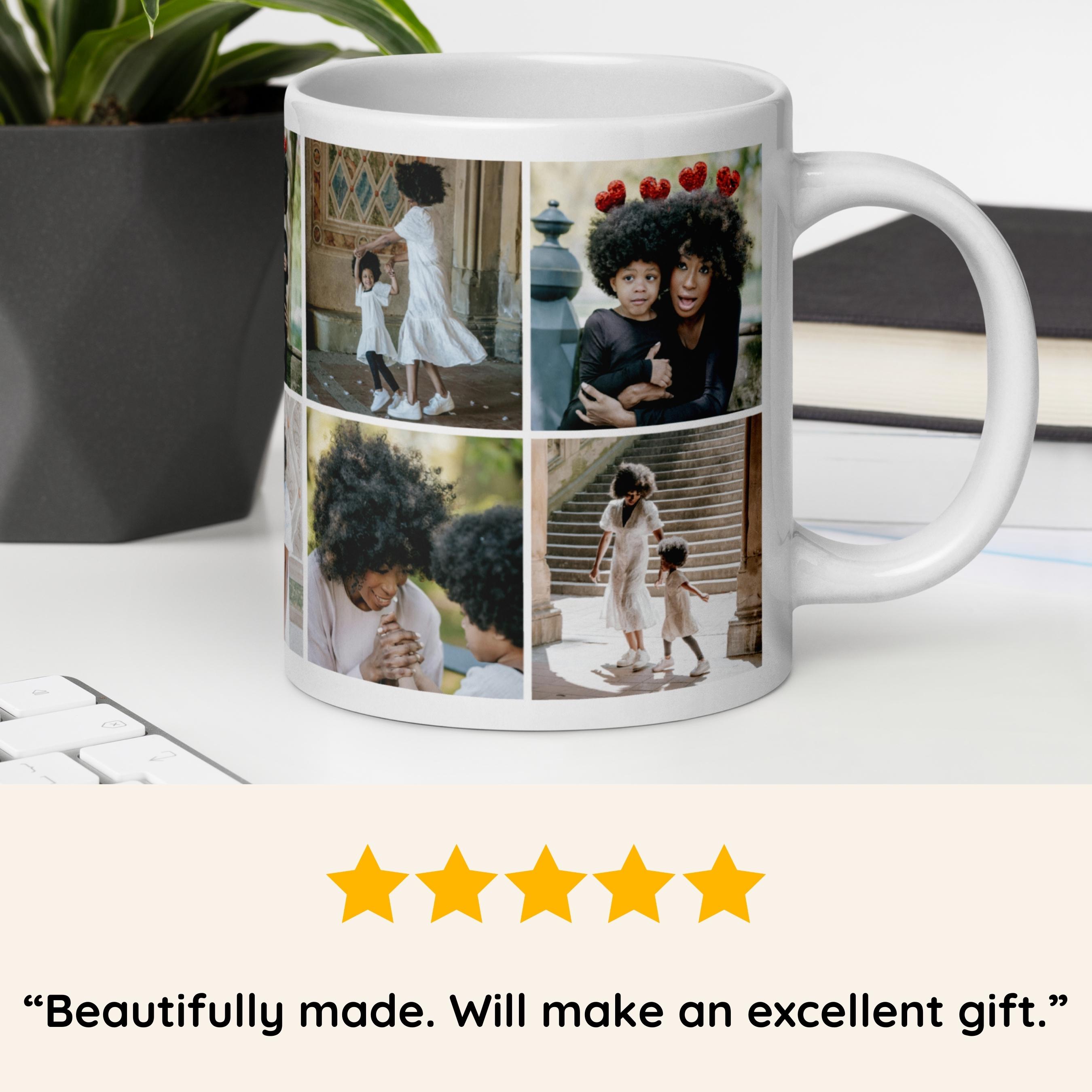 Fototasse 'Collage' - Personalisierte Tasse Mit Eigenem Foto - Rot