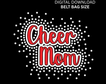Gürteltasche für Cheerleader-Mütter mit Strasssteinen und Vinyl – DIGITALER Download (SVG) für Silhouette und Cricut