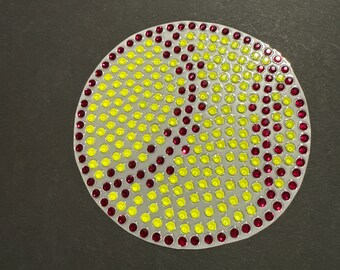 Softball Rhinestone Decal