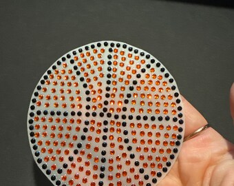 Basketball Rhinestone Decal