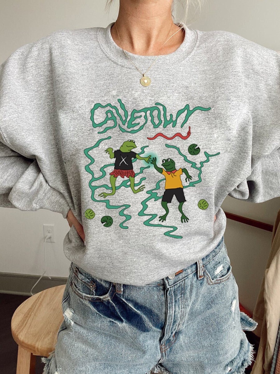 Cavetown Fan Art Logo __ Retro Funny Frog Vintage Style SHIRT Etsy UK