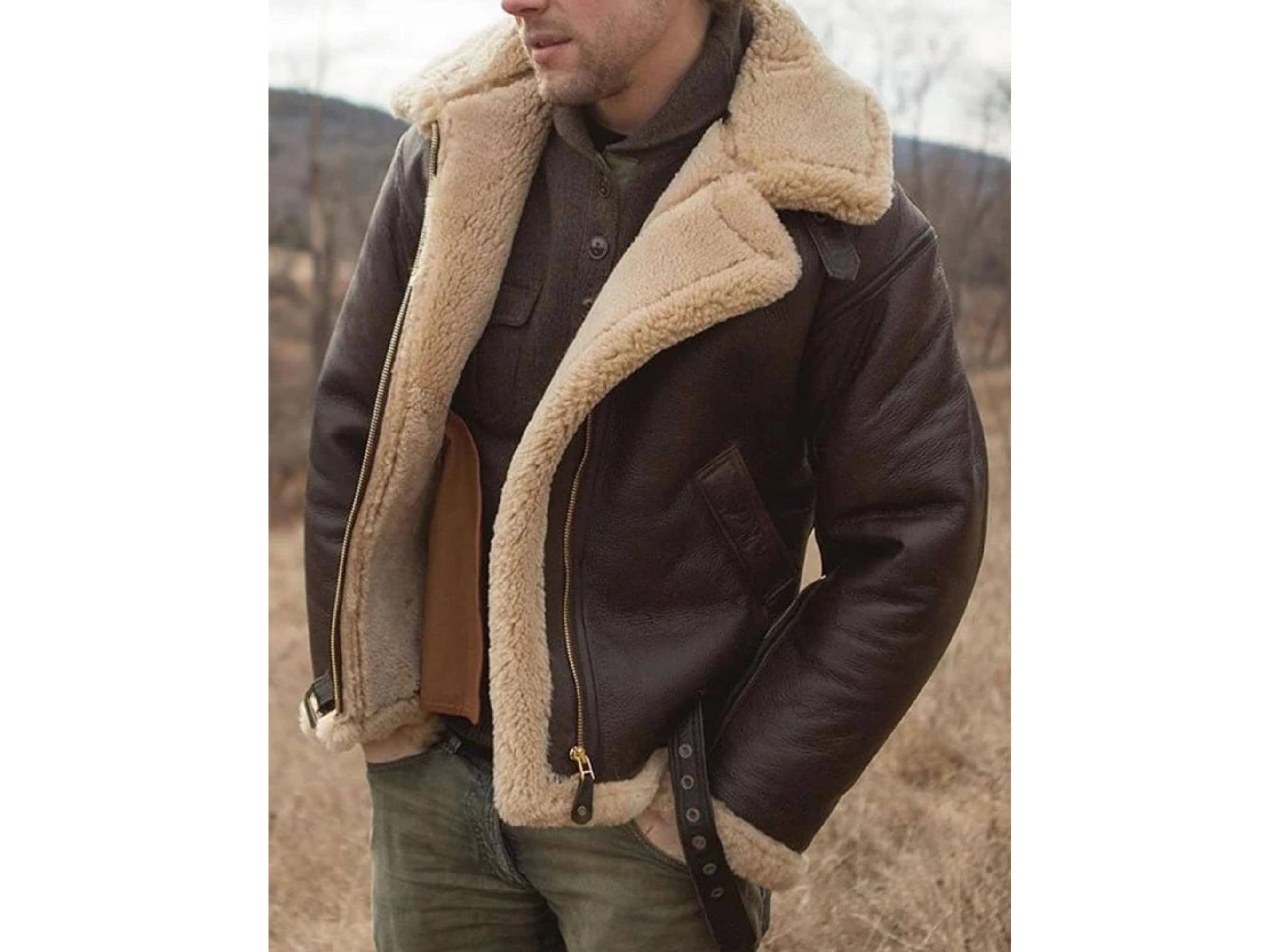 Handmade B3 Aviator Leather Bomber Jacket: Vintage Western Style