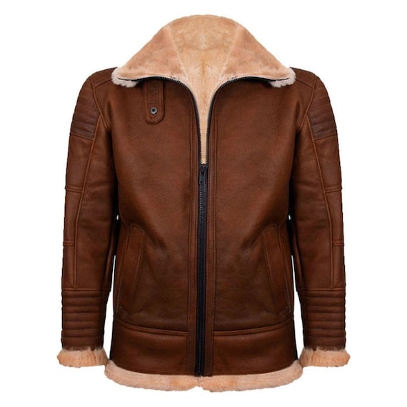 Lederjacke Braun Lederjacke Pilot Herren Herren Braun Nappa Leder