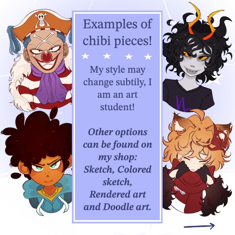 Comfort character art! (sfw) with additions! [CHIBI PRICE] image 2