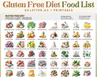 Lista de alimentos sin gluten, Guía de alimentos sin gluten, Plan de alimentación sin gluten, Plan de alimentación sin gluten, Preparación de comidas sin gluten, Snacks sin gluten
