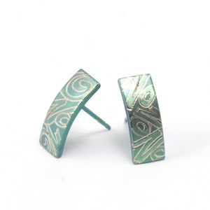 Titanium earrings, allergy free! Available in different colours