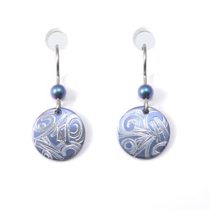 Titanium earrings, 5 colours, absolutely allergy-free
