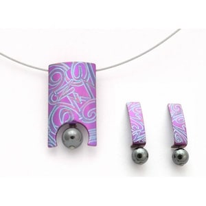 Titanium jewellery set, absolutely allergy free!