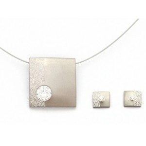 Titanium jewellery set. Allergy free! Earstuds & Necklace