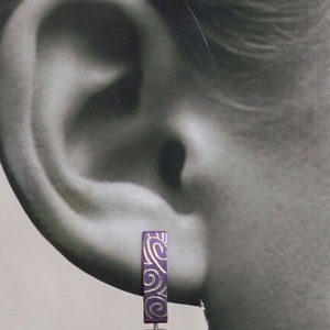 Boucles d'oreille en Titane. Aucun risque d'allergie Disponible en plusieurs couleurs image 9