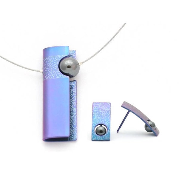 Titanium jewellery set, absolutely allergy free!