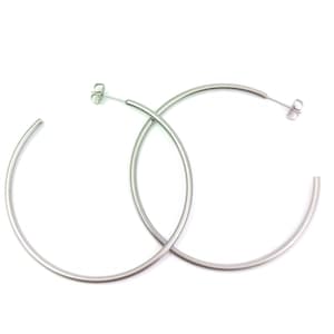 Big Titanium Creole earring, very light and absolutely allergy free! Available in 5 colours.