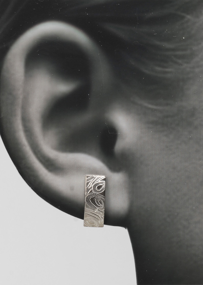 Boucles d'oreille en Titane. Aucun risque d'allergie Disponible en plusieurs couleurs. image 8