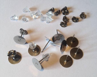 Ohrstecker aus Titan. 10 mm Stecker. Kein Allergierisiko!