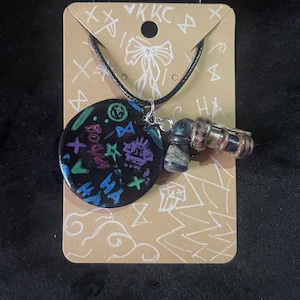 arcane inspired necklace - 2 piece jinx inspired necklace polymer clay