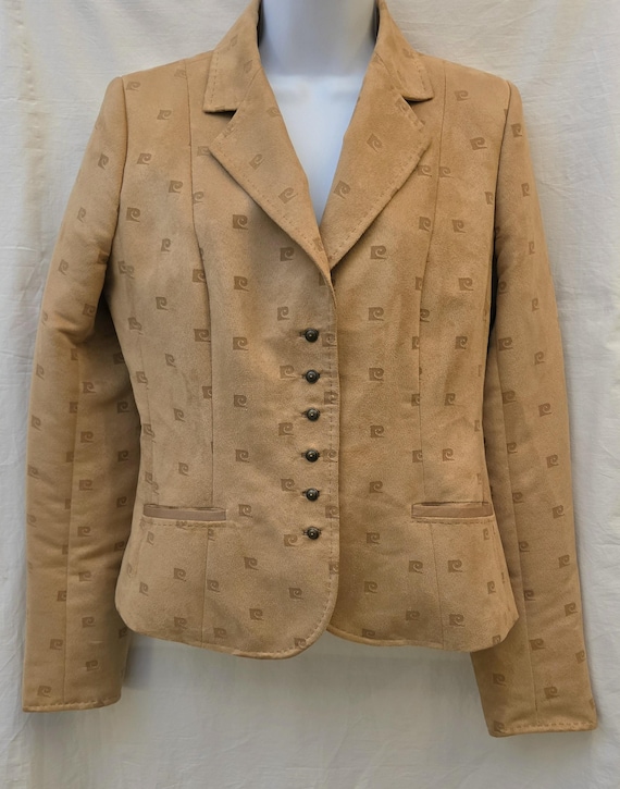 Pierre Cardin, Vintage 2000s Pierre Cardin Faux Suede Blazer