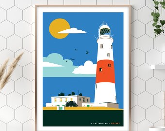 Portland Bill lighthouse, Portland, Dorset print