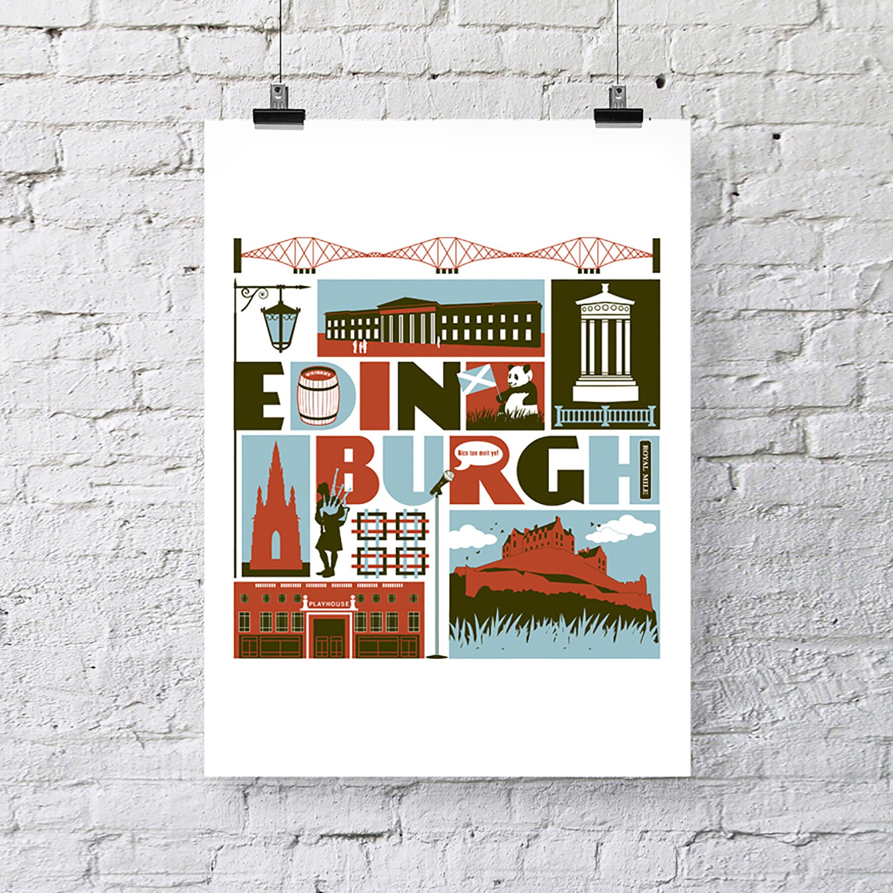 Edinburgh Scotland Print Etsy