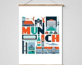 Munich, Germany print