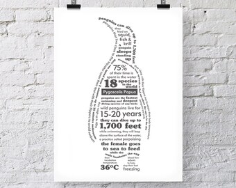 Penguin Facts print