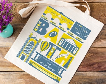 Bath cotton tote bag