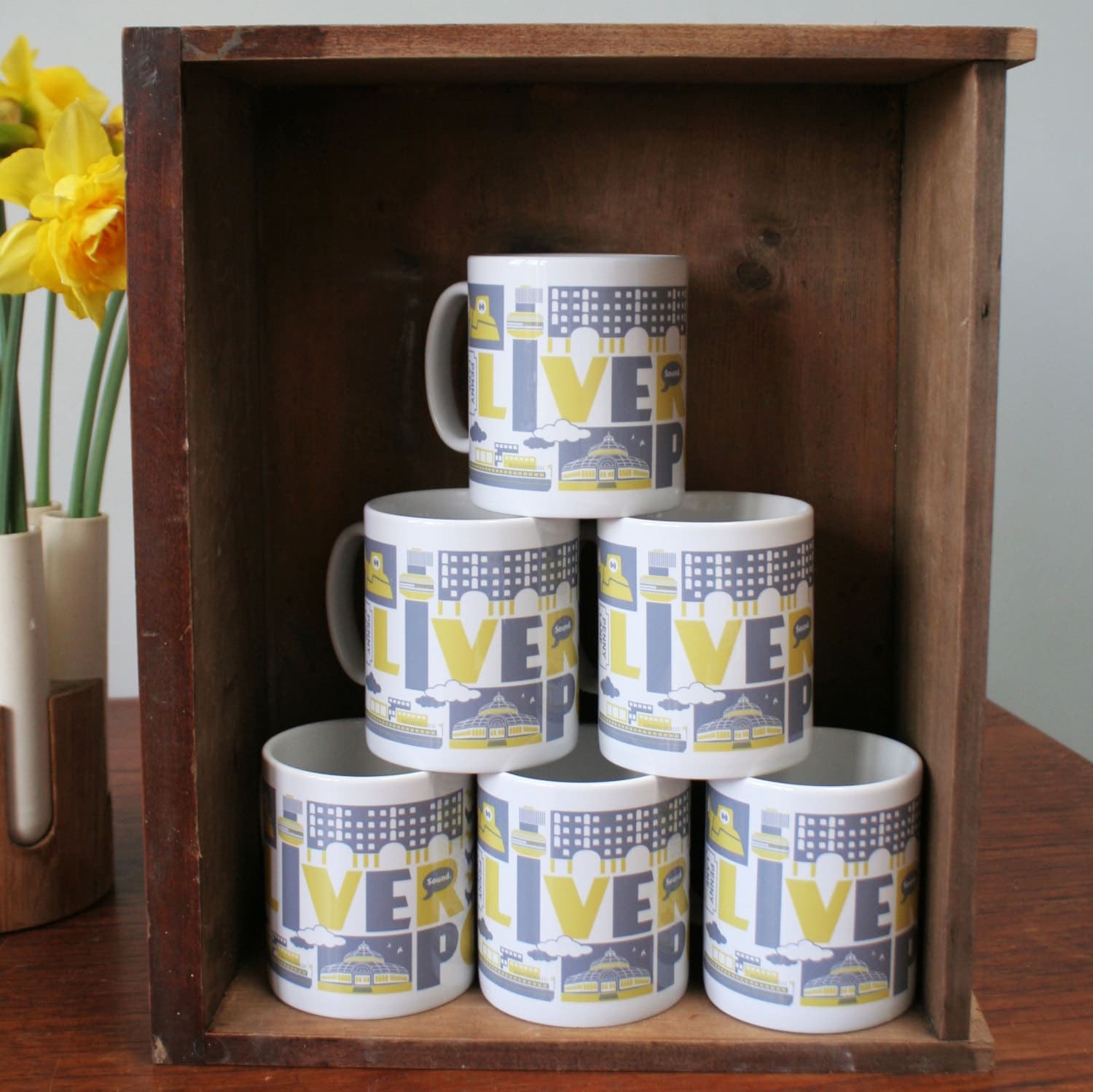 Liverpool Typographic Mug Etsy