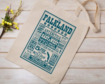 Falkland Islands cotton tote bag