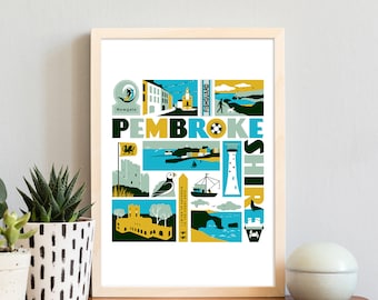 Pembrokeshire Wales print