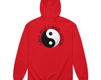 Sudadera con capucha unisex con cremallera gruesa Lion & Lamb Chillin