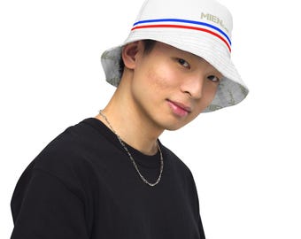 Sombrero de pescador reversible MIENchic DRIVELINE: un básico urbano en dos tonos