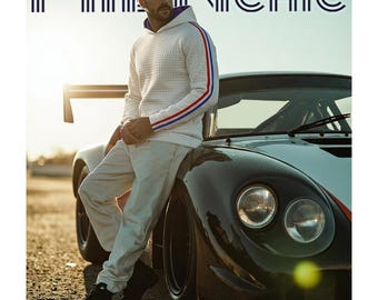 Sudadera con capucha de manga larga y corte ajustado DRIVELINE para hombre, estilo raglán, de MIENchic.