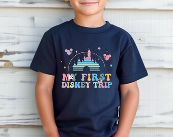 Mijn eerste Disney-reis shirts, aangepaste familie bijpassende shirts, Disney vakantie T-shirt, Disney paar shirt, Disney bijpassende T-shirt, Disney hoodie