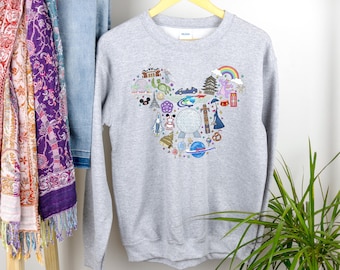 Mickey Ears Disneyworld Shirt, Disney hoodie, Disneyland Sweatshirt For Family, Disney Vacation Tee, Family Matching Disney Trip Sweater