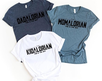 Dadalorian Momalorian Kidalorian Disney Shirt, Disney Family and couple Sweatshirt, Mom and dad disney Hoodie, disney matching shirt
