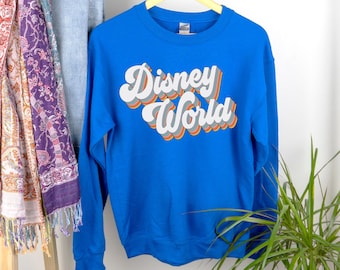 Sweat à capuche Disney World, sweat-shirt rétro Disney World, t-shirt Mickey, chemise Disney Epcot, chemise Disney, sweat-shirt vacances Disney, pull Disney
