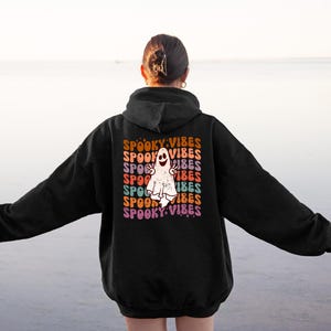 Spooky Vibes Hoodie, Halloween Hoodie, Halloween Sweatshirt, Halloween Shirt, Halloween Clothing, Spooky Vibes Sweatshirt, Spooky Sweater