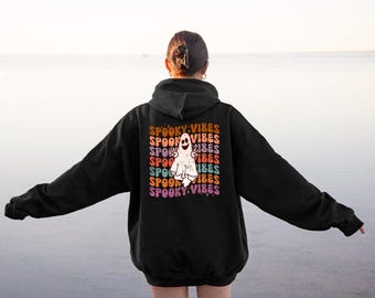 Spooky Vibes Hoodie, Halloween Hoodie, Halloween Sweatshirt, Halloween Shirt, Halloween Clothing, Spooky Vibes Sweatshirt, Spooky Sweater