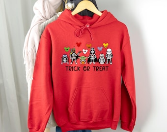 Trick Or Treat Hoodie, Disney Halloween Sweatshirt, Cute Halloween Shirt, Kids Halloween Sweater, Cute Disney T-shirt, Spooky Disney Hoodie