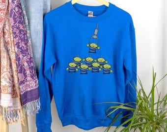Viele kleine Männer Hoodies, Toy Story Alien Sweatshirt, Disney Hoodie, Aliens T-Shirt, fiktive Charaktere T-Shirt, Toy Story Shirt